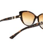 BVLGARI Crystal Embellished Cat Eye Tortoise Shell Sunglasses Photo 3