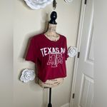PINK - Victoria's Secret  by 5th & Ocean Texas A&M Maroon Cropped TShirt Sz M Photo 5