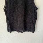 DKNY Y2K Size Small Black Grunge Sexy Lace Going Out Sleeveless Top Photo 3