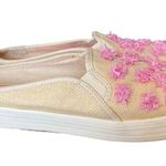 Kate Spade  X Keds Mule Slide Sneaker Raffia Straw Pink Tan size 8.5 Photo 7
