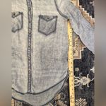 BDG Urban Outfitters Nelly Plaid Women’s Button-Down Faded Blue Wash Shirt XS Photo 11