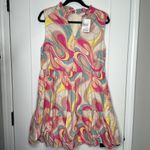 Karlie Brand NEW  Jasmine Abstract Sleeveless‎ Mini Dress - L Photo 1