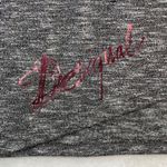 Desigual Graphic T-Shirt Floral Print 3/4 Sleeve Top Heather Gray L Photo 3