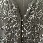 Calypso St. Barth Black Silk Sequin Pocket Shirt Dress, sz. XS Photo 9