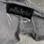 Stella & Dot  Women Gray with Metallic Thread Wrap Scarf - EUC Photo 3