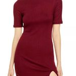 AQUA Ribbed BodyCon Dress Photo 0