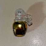 None 💙 Vintage Christmas Snowman Jingle Bell Brooch Photo 0