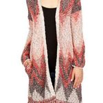 Lucky Brand  Boho South Western Long fringe cardigan S Photo 1