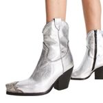 Free People Brayden Leather Metal Toe Western Cowboy Boots Booties | Size 8 Photo 7