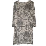 Bryn Walker  Irys‎ Black and Grey Stretch Jersey Floral Dress Sz XL Photo 5