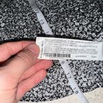 Pull&Bear Monochrome Floral Top Size Small with Front Tie Detail Black Photo 5