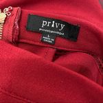 Privy Burgundy Wine Halter Long Gown Dress L Photo 13