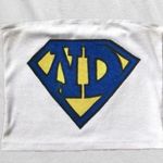 Superman style Notre Dame glitter tube top White Size M Photo 0