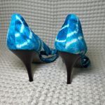 CARLOS BY CARLOS SANTANA Blue Tie Dye 80s Bow Stiletto Heels Women's Size 10M Photo 2