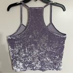 PINK - Victoria's Secret Women’s PINK By‎ Victorias Secret Cropped Velvet Tank Top Size Medium Purple Photo 9