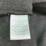 Loft Black and Heathered Grey Crewneck Sleeveless Peplum Blouse Photo 6