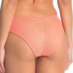BECCA by Rebecca virtue  Women's Coral Shirred Hipster Bikini Swim Bottoms sz M Photo 3