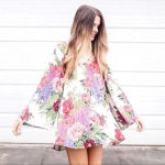 Show Me Your Mumu  | Joni Flow Dress Bell Sleeve Duchess Darling Floral Size XS Photo 1