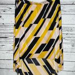 Lane Bryant  NWT Size 22/24 Geometric Stripe Pleated High-Low Hemline Skirt Photo 0