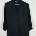 CAbi  6 Black Minimalist Blazer Single Button Quiet Luxury Career Chic Capsule Photo 0
