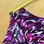 Tahari Mini Cowl Neck Tank Blouse, Abstract, Pink, Red, Black, White, Size S Photo 11