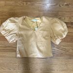 Prómesa Promesa Like a Queen‎ Puff-Sleeve V-Neck Blouse Medium Photo 1