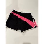 FILA  Athletic Running Shorts Black‎ Pink White Trim Drawstring Activewear Photo 2