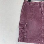 J. Jill Corduroy Skirt Womens 10 Burgundy Short Pockets Preppy Academia School Purple Photo 2