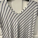Chico's Chico’s Petite Size 1 (medium) Blue & White Tunic Top Photo 1