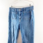 Gap High Rise 70's Flare Patch Pocket Jeans Blue 14 Petite Photo 5