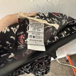 Vintage New Frontier Skirt Top Set Vintage Large Paisley Floral Rayon Western Black Photo 7