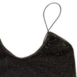Free People Intimately Black Gold Sparkle Holiday Crop Top Tank Size XS/S Photo 3