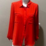 Ro & De  orange button up long sleeve blouse Photo 4