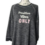 secret treasures  SZ 3X “Positive Vibes Only” sleep shirt Photo 0