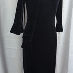 Kathie Lee Collection 2000's Deadstock Kathie Lee Velvet Dress w/bag Small Photo 0