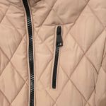 Calvin Klein Women's Diamond Quilted Puffer Vest Ribbed Side High Collar Size M Photo 4