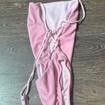 Lucy in the Sky Hot Pink Strappy Bodysuit Photo 2