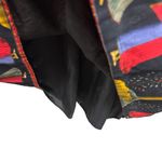 Vintage Suede Top Canvas Skirting Lined Sleeveless Zip Back Midi Dress Medium Black Photo 14