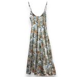 Utnisan M Floral Satin Slip Dress Cowl Neck Maxi Coquette Summer Sexy Wedding Green Size M Photo 3