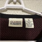 Classic Elements  Embroidered Plaid Floral Cardigan Sweater - XL Photo 3