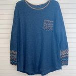Acting Pro Tribal pocket tunic Sweater Size Large NEW Photo 1
