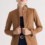 NWT J. Crew Regent Blazer Wool Flannel Brown Size 14 Photo 0