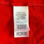 DKNY Red Maxi Dress V-Neck Short Sleeve Cotton Blend Pockets Size S Photo 3