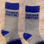 NWOT The Office Dunder Mifflin Socks Blue Photo 2