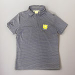 Nike  Dri-Fit Golf Short Sleeve Polo Shirt Women’s Size Med Purple Yellow Stripe Photo 0