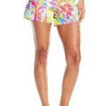 Lilly Pulitzer The Callahan Short Casa Banana Print 100% Cotton Floral Colorful Photo 13
