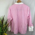 Brooks Brothers  Pink & White Plaid Button Down Long Sleeve Top Blouse 20 Photo 1