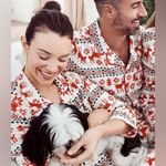 Hanna Andersson Women’s Holiday Reindeer Flannel Pajama Set Photo 1