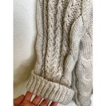 Pinch Chunky Cable Knit Women’s Pullover Sweater Gray/Beige/Neutral EUC Sz M/L Gray Size M Photo 1