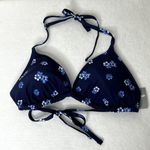 Aerie  Blue Floral Triangle Bikini Top Photo 3